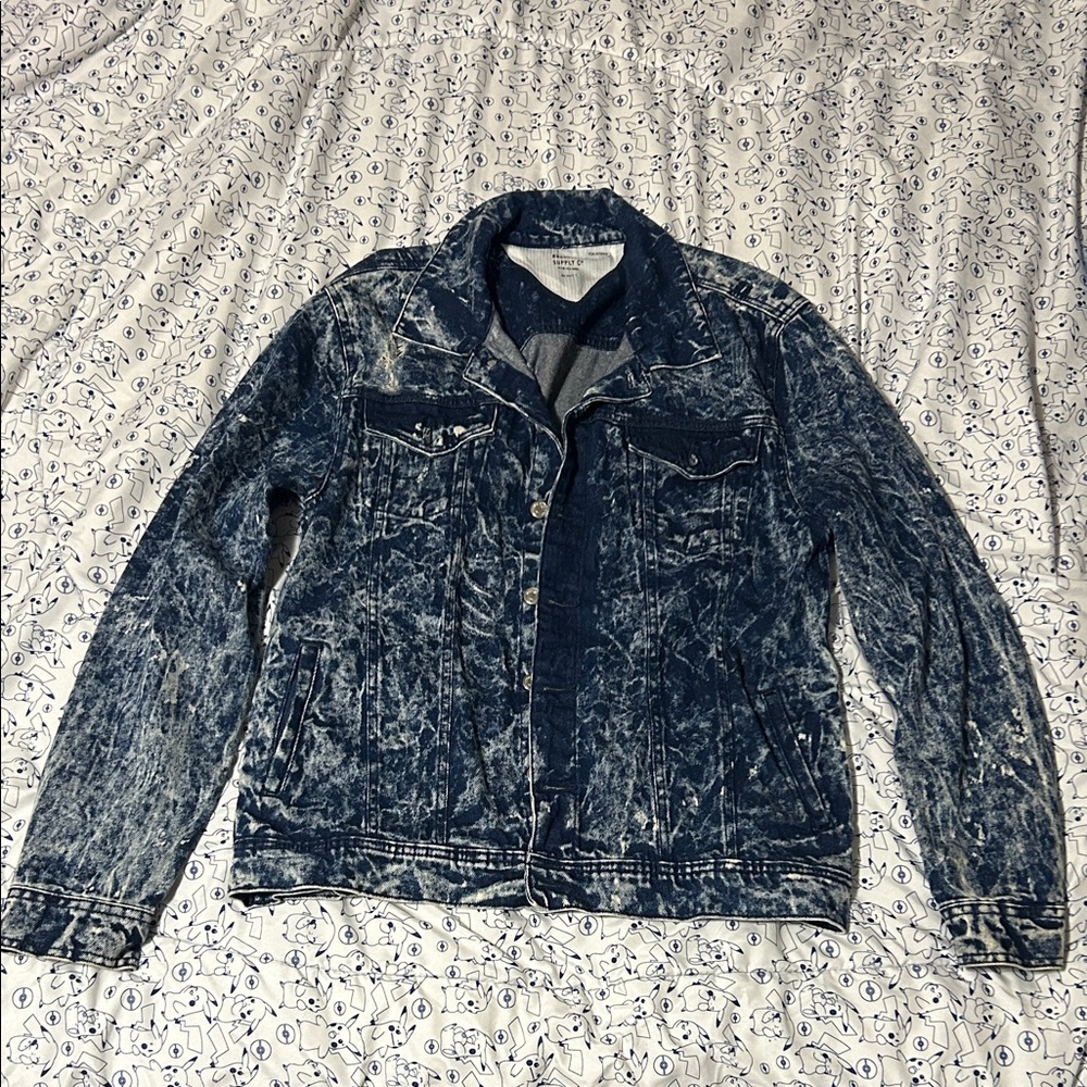 NWOT | BROOKLYN SUPPLY CO Distressed Denim Jean Jacket